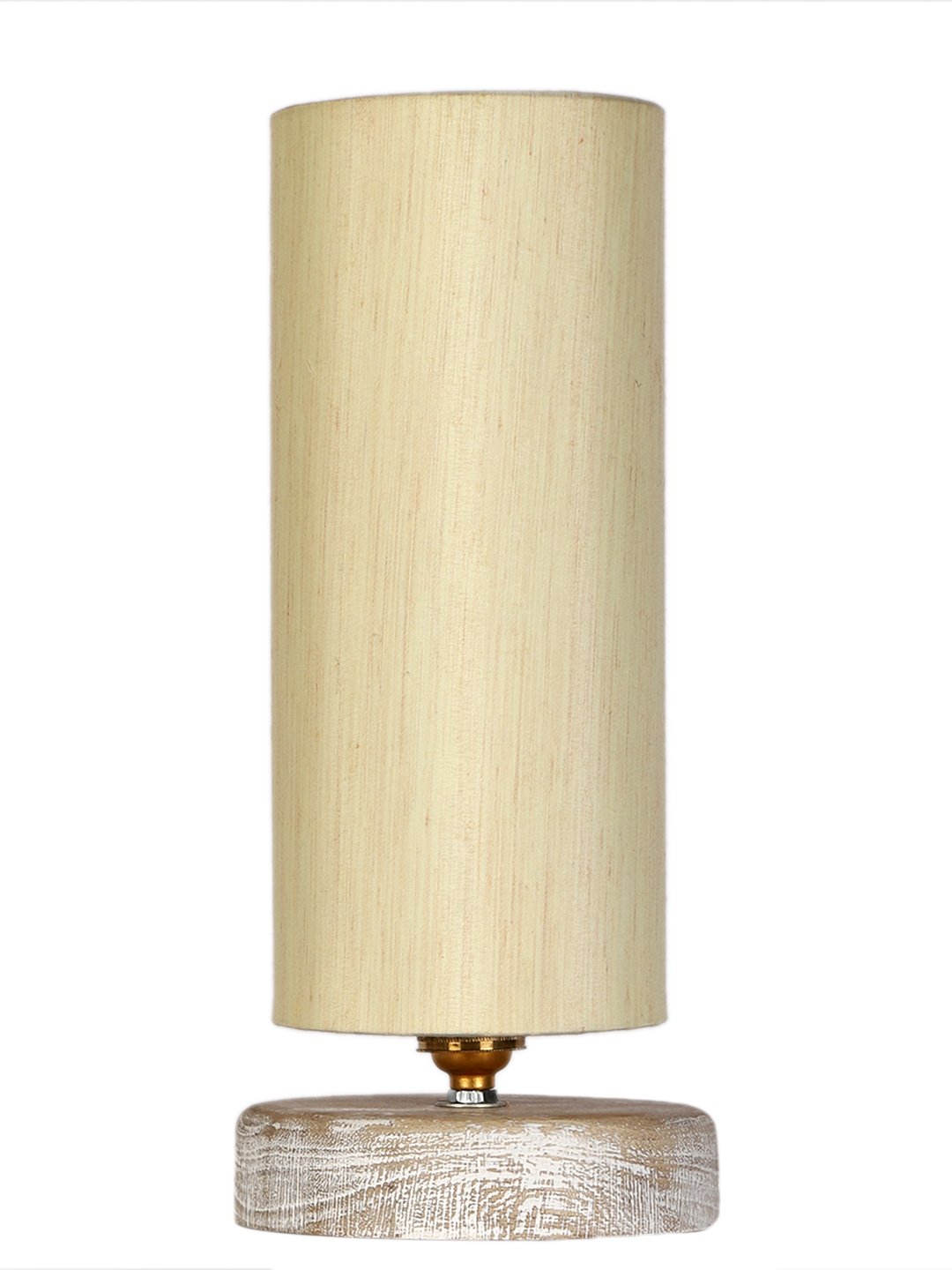 Ambika Home off-white Wood White Brushed Decorative Table Lamp | Premium Handmade Home Decor | Bedroom Living Room Bedside Hotel Café | WK42 - Image 5