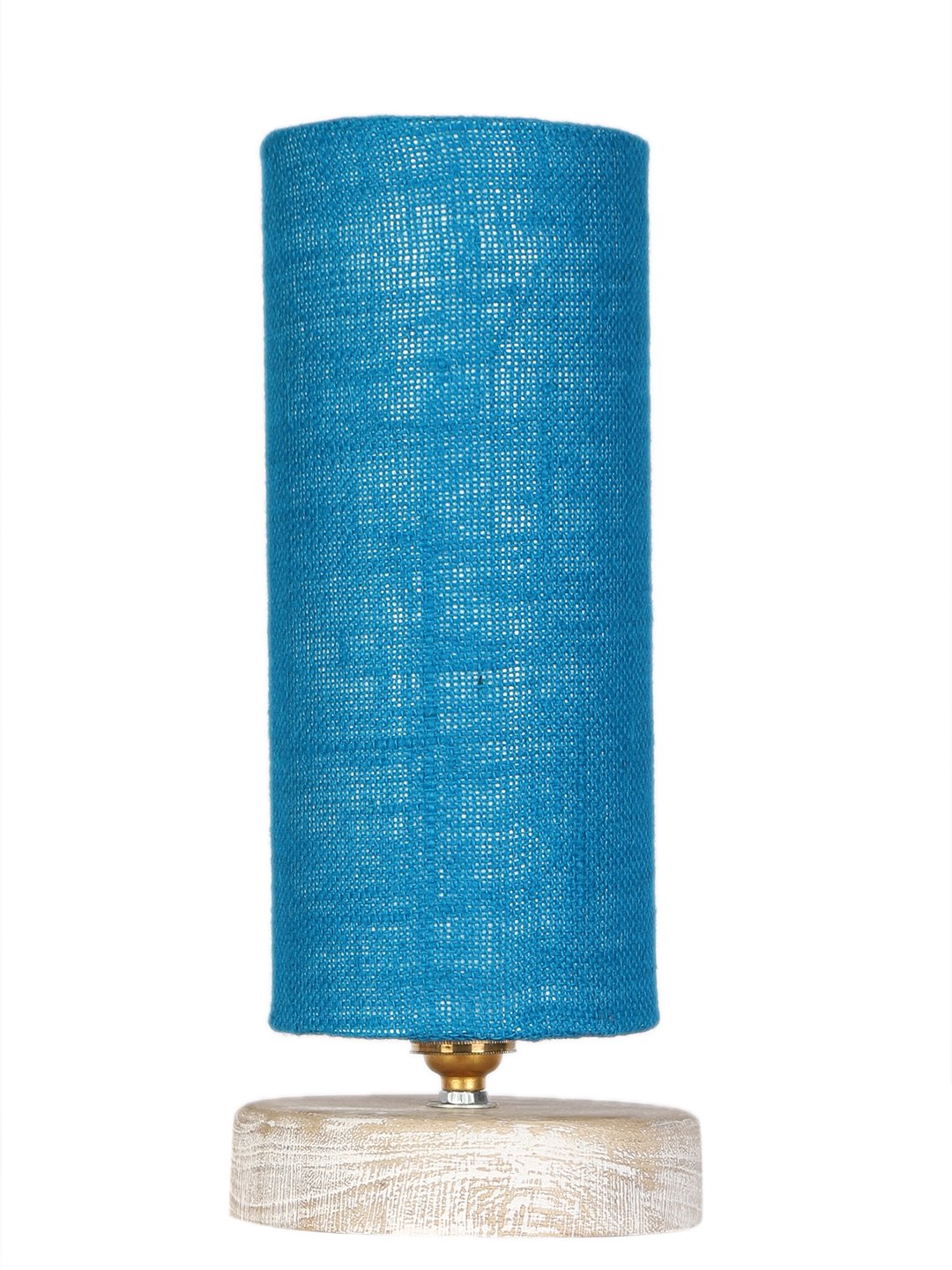 Ambika Home Blue Wood White Brushed Decorative Table Lamp | Premium Handmade Home Decor | Bedroom Living Room Bedside Hotel Café | WK54 - Image 5
