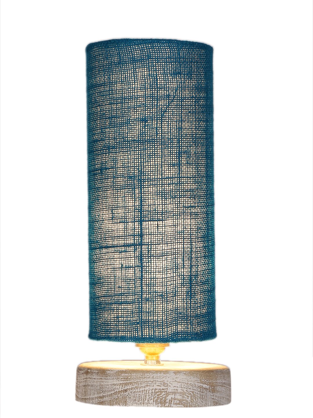 Ambika Home Blue Wood White Brushed Decorative Table Lamp | Premium Handmade Home Decor | Bedroom Living Room Bedside Hotel Café | WK54 - Image 6