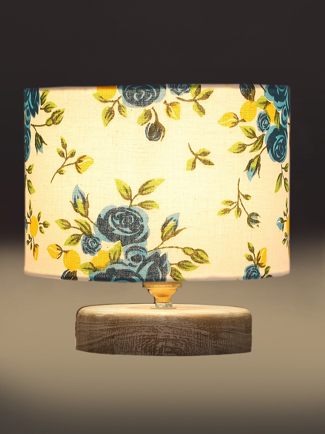 Ambika Home Multi Wood White Brushed Decorative Table Lamp | Premium Handmade Home Decor | Bedroom Living Room Bedside Hotel Café | WK76 - Image 4