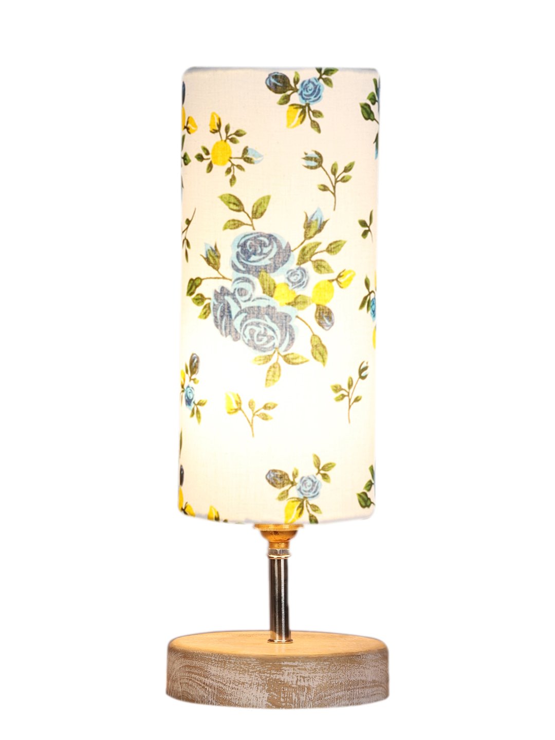 Ambika Home Multi Wood White Brushed Decorative Table Lamp | Premium Handmade Home Decor | Bedroom Living Room Bedside Hotel Café | WK16 - Image 4