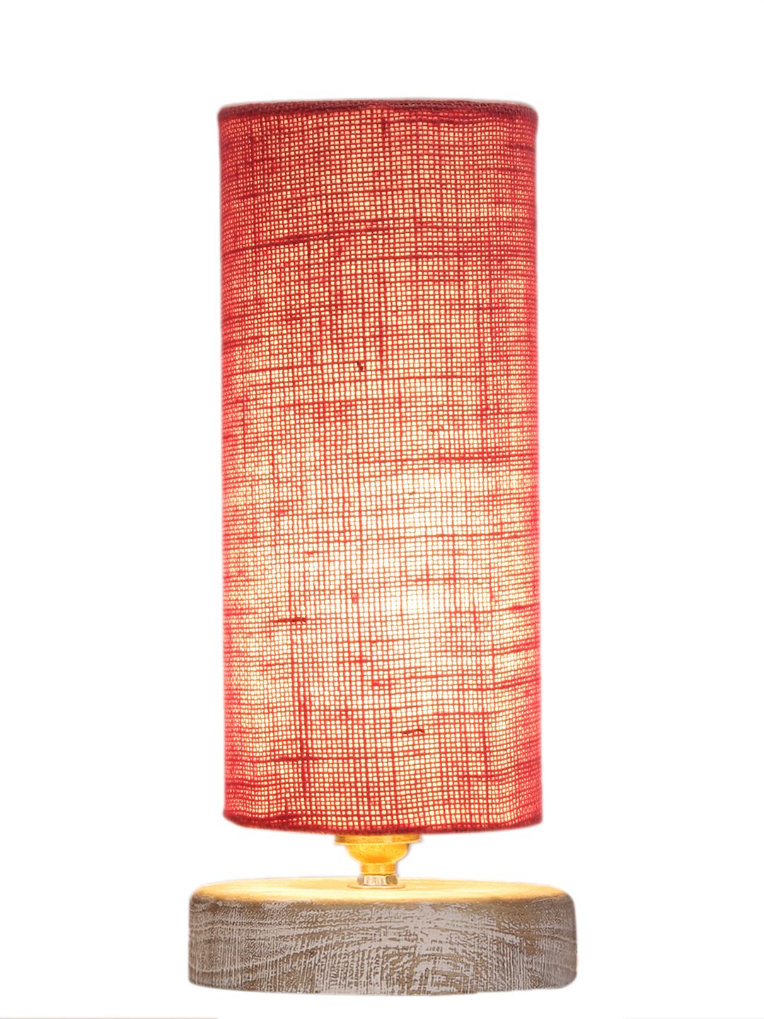 Ambika Home Pink Wood White Brushed Decorative Table Lamp | Premium Handmade Home Decor | Bedroom Living Room Bedside Hotel Café | WK51 - Image 4