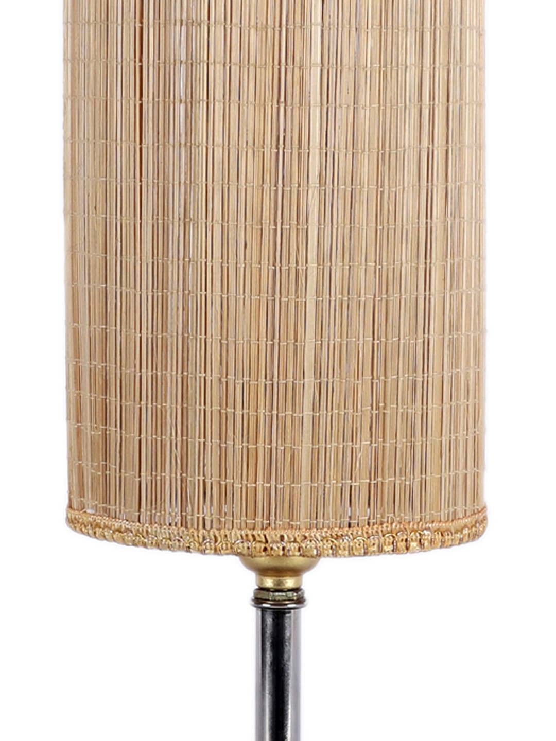 Handcrafted Ambika Home Wood Table lamp with Bamboo Shade | Decorative Wood Table Lamp for Living Room, Bedroom, Hotel, Café, Restaurant, Office & Home Décor | Wood Base, Beige Bamboo Shade | E27 Holder - Image 8