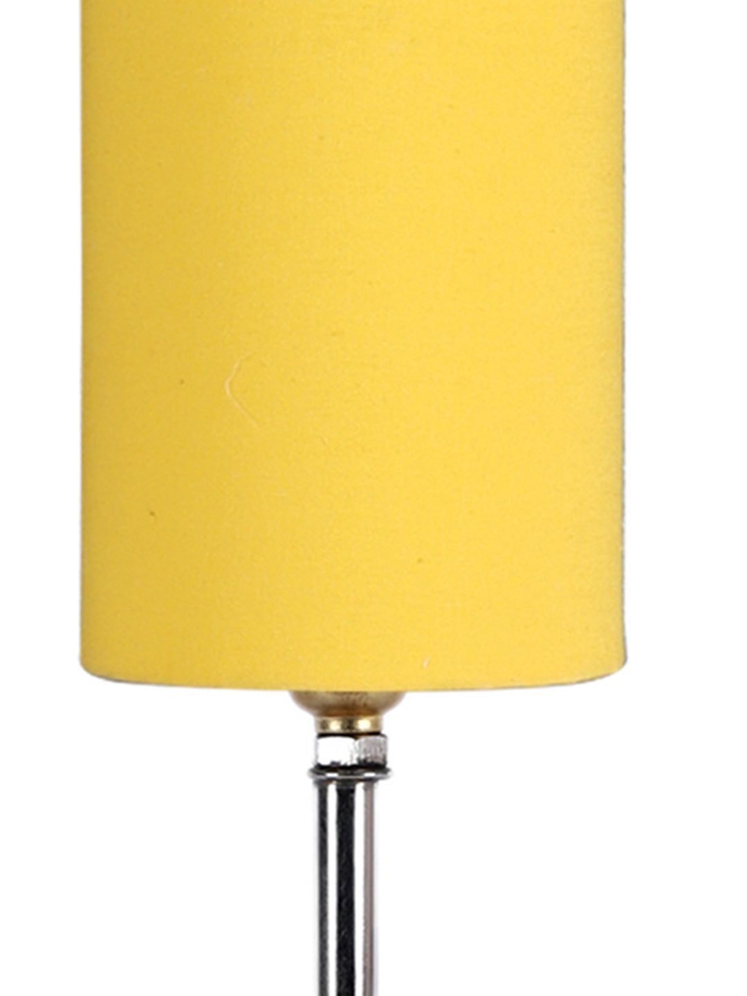 Contemporary Ambika Home Wood Table lamp with Yellow cotton Shade | Decorative Wood Table Lamp for Living Room, Bedroom, Hotel, Café, Restaurant, Office & Home Décor | Wood Base, Yellow cotton Shade | E27 Holder - Image 8