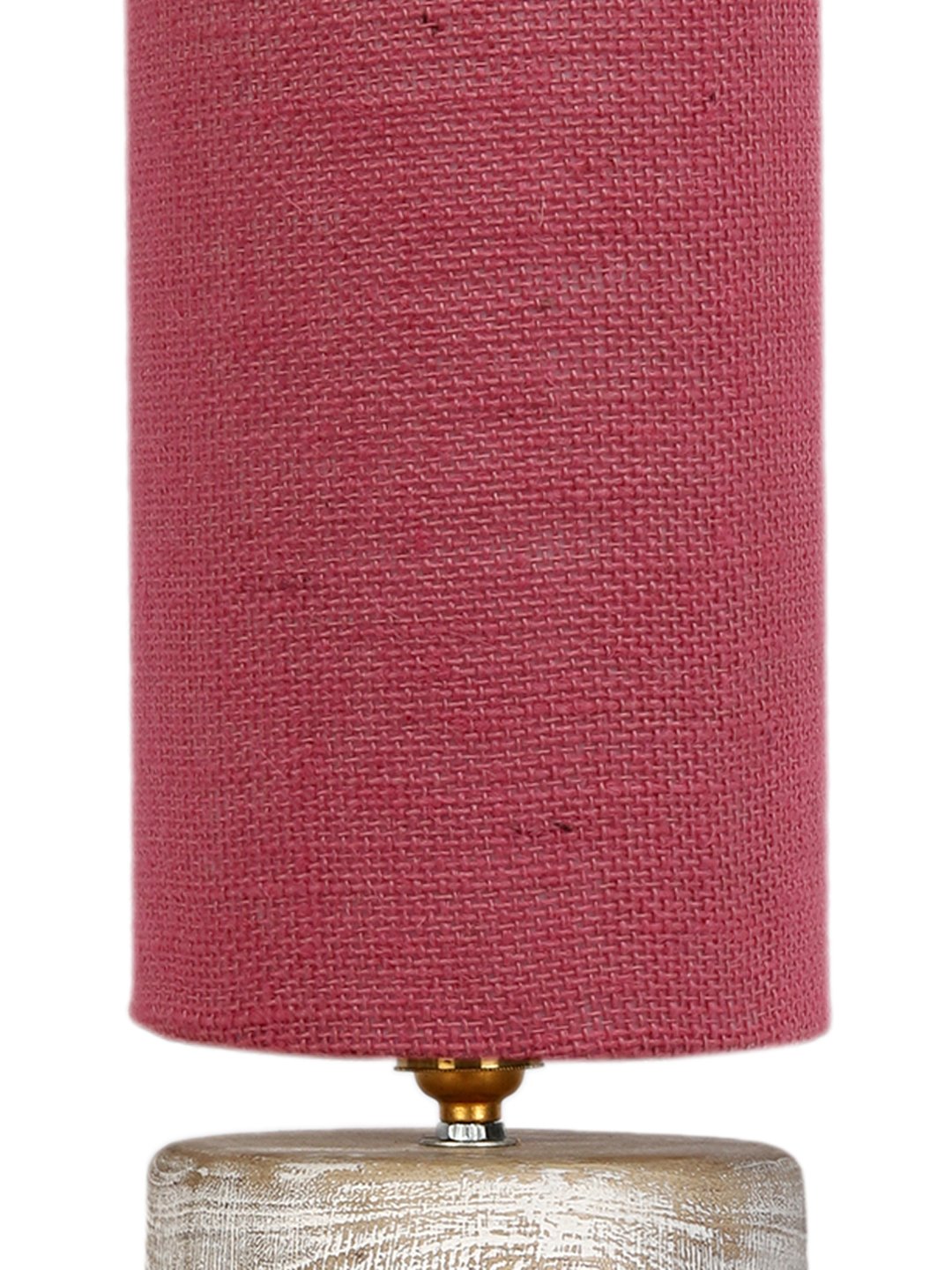 Ambika Home Pink Wood White Brushed Decorative Table Lamp | Premium Handmade Home Decor | Bedroom Living Room Bedside Hotel Café | WK51 - Image 6