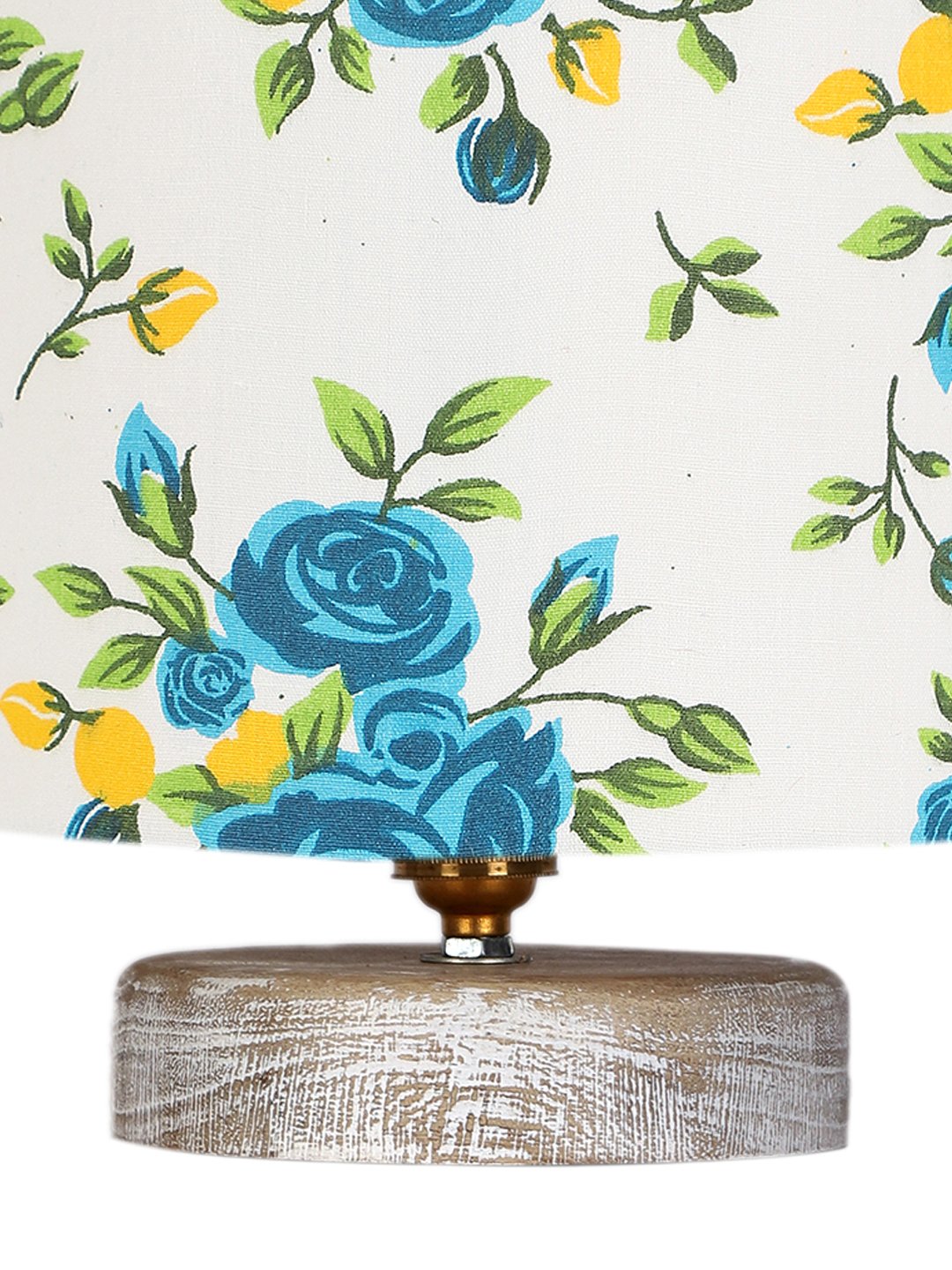 Ambika Home Multi Wood White Brushed Decorative Table Lamp | Premium Handmade Home Decor | Bedroom Living Room Bedside Hotel Café | WK76 - Image 7