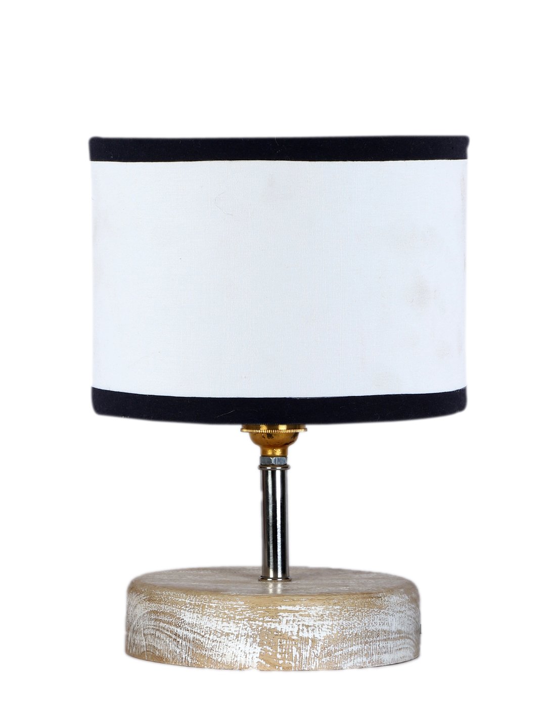 Ambika Home Multi Wood White Brushed Decorative Table Lamp | Premium Handmade Home Decor | Bedroom Living Room Bedside Hotel Café | WK26 - Image 8