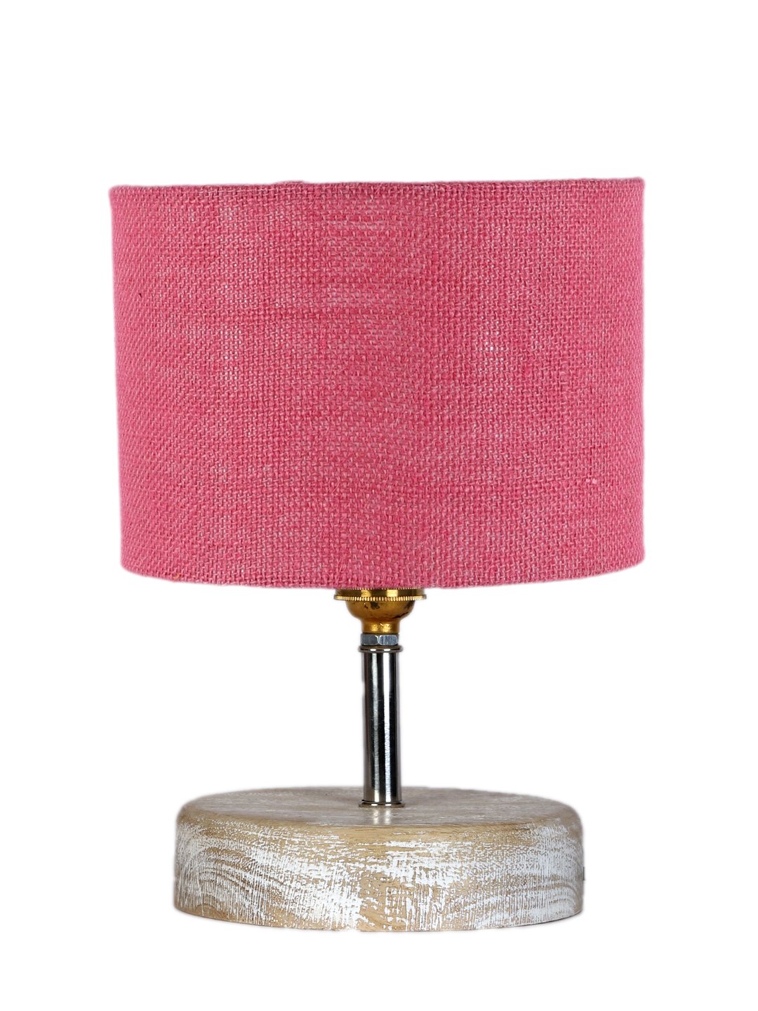 Ambika Home Pink Wood White Brushed Decorative Table Lamp | Premium Handmade Home Decor | Bedroom Living Room Bedside Hotel Café | WK29 - Image 8
