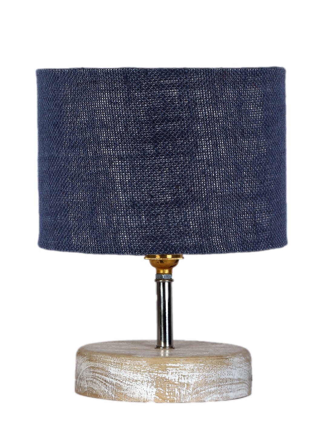 Ambika Home Blue Wood White Brushed Decorative Table Lamp | Premium Handmade Home Decor | Bedroom Living Room Bedside Hotel Café | WK31 - Image 8