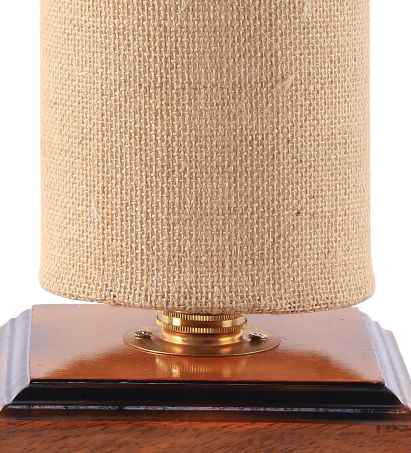 Ambika Home Premium Handmade Beige Bamboo Kamal Table Lamp with Square & Brown Wooden Base | Boho Bedside Lamp for Bedroom, Living Room, Hotel, Café & Office | E27 Holder - Image 7