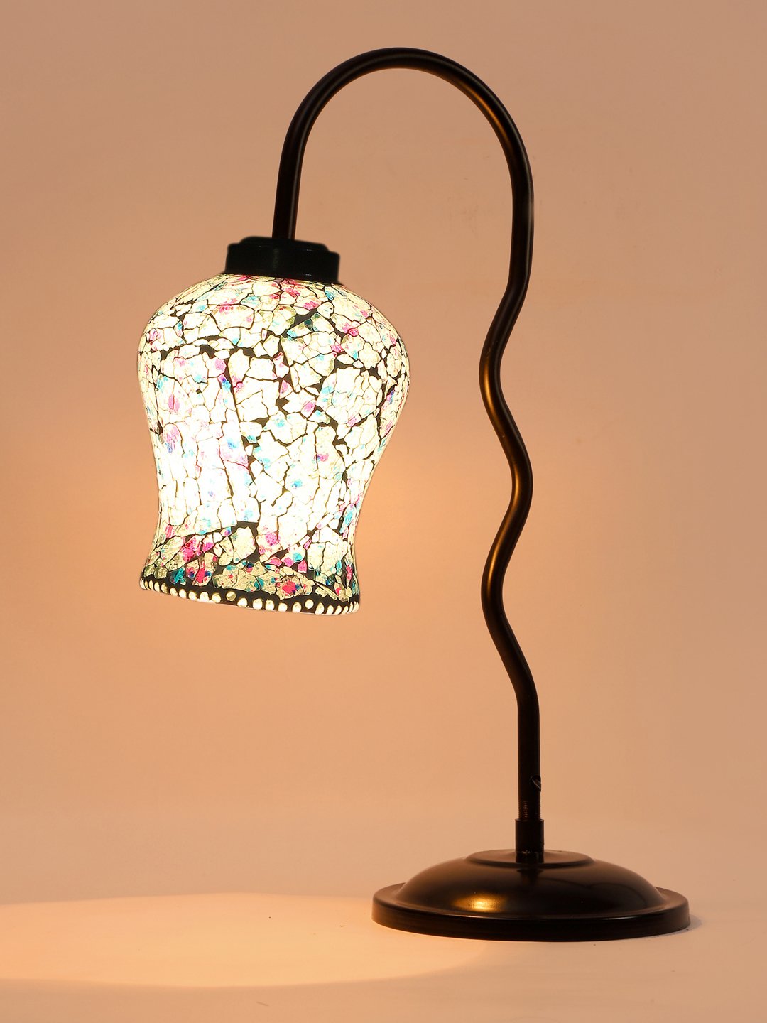 Ambika Home Scandinavian Multi Iron Table Lamp with Designer Shade for Hotel | Premium Home Decor Bedside Lamp - Image 7